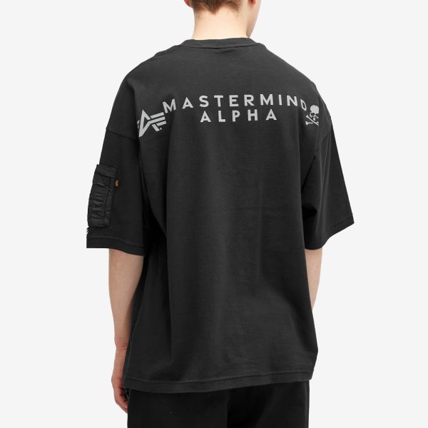 MASTERMIND WORLD x Alpha Industries Pocket T-Shirt