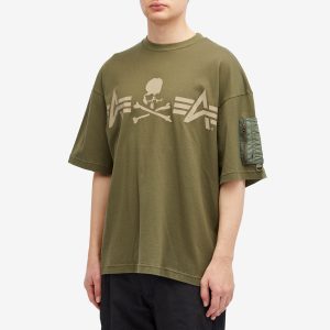 MASTERMIND WORLD x Alpha Industries Pocket T-Shirt