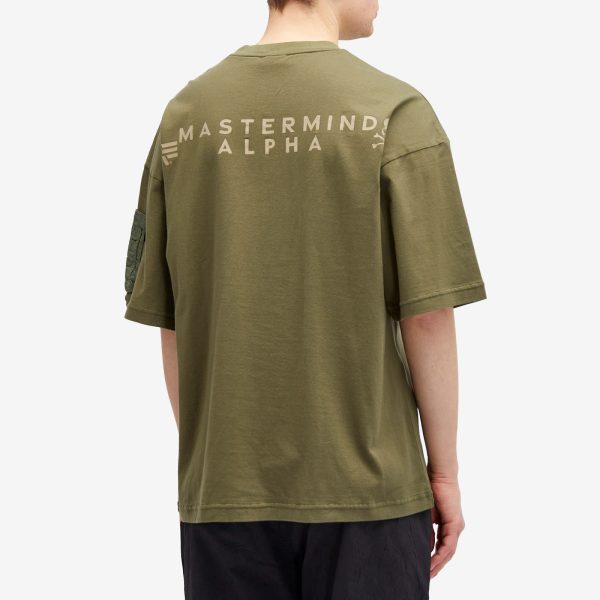 MASTERMIND WORLD x Alpha Industries Pocket T-Shirt