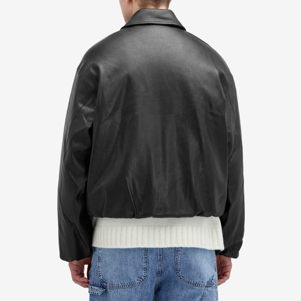 Represent Faux Leather Bomber