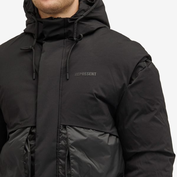 Represent Layered Hooded Puffer