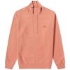 CP Company Garment Dyed Quarter Button Sweat