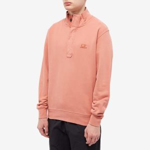 CP Company Garment Dyed Quarter Button Sweat