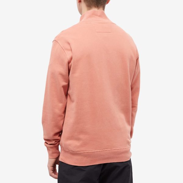 CP Company Garment Dyed Quarter Button Sweat