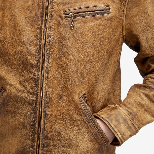 Polo Ralph Lauren Hemingway Leather Bomber Jacket