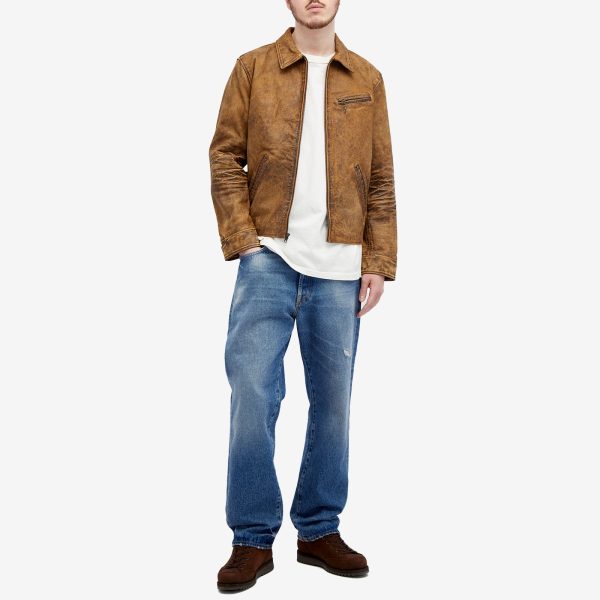 Polo Ralph Lauren Hemingway Leather Bomber Jacket