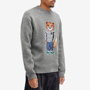 Maison Kitsune Dressed Fox Intarsia Jumper