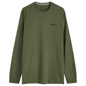 Patagonia Long Sleeve P-6 Logo Responsibili-T-Shirt