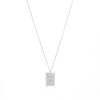 NUMBERING Square Bar Pendant Necklace