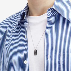 NUMBERING Square Bar Pendant Necklace