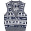 GANNI Logo Wool Mix Vest