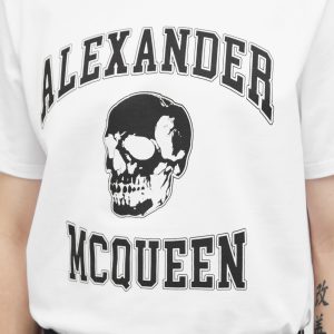 Alexander McQueen Varsity Skull Logo T-Shirt