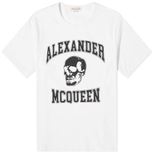 Alexander McQueen Varsity Skull Logo T-Shirt