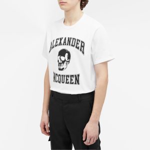 Alexander McQueen Varsity Skull Logo T-Shirt