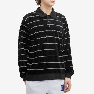 BEAMS Velour Stripe Polo