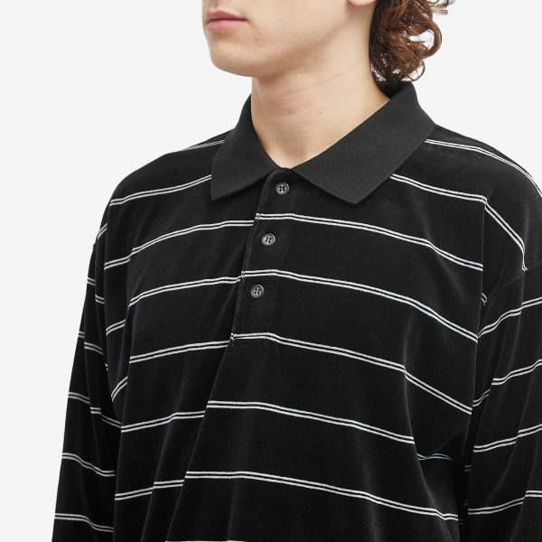 BEAMS Velour Stripe Polo