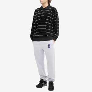 BEAMS Velour Stripe Polo