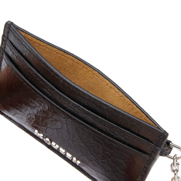 Alexander McQueen Sling Crackled Leather Card Holder