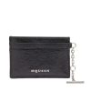 Alexander McQueen Sling Crackled Leather Card Holder