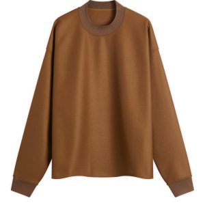 Jil Sander Melton Wool Crew Sweatshirt