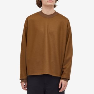 Jil Sander Melton Wool Crew Sweatshirt