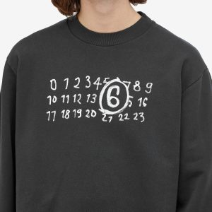 MM6 Maison Margiela Glow in the Dark Number Logo Sweat