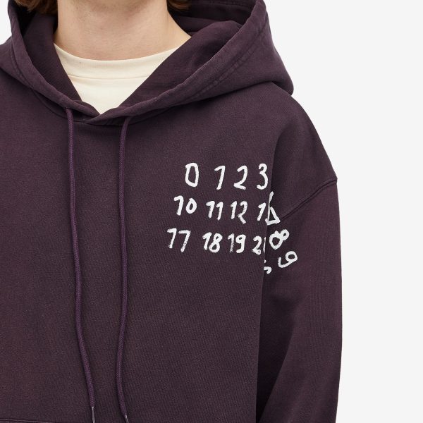 MM6 Maison Margiela Glow in the Dark Number Logo Hoodie