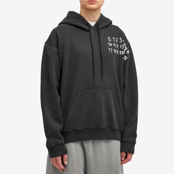 MM6 Maison Margiela Glow in the Dark Number Logo Hoodie