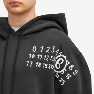 MM6 Maison Margiela Glow in the Dark Number Logo Hoodie