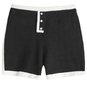 House Of Sunny Contrast Knitted Hot Pants