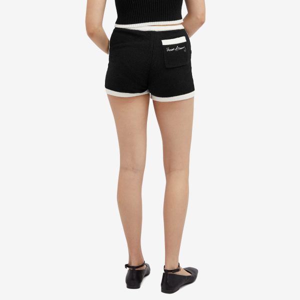 House Of Sunny Contrast Knitted Hot Pants