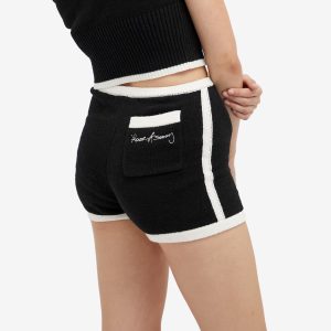 House Of Sunny Contrast Knitted Hot Pants