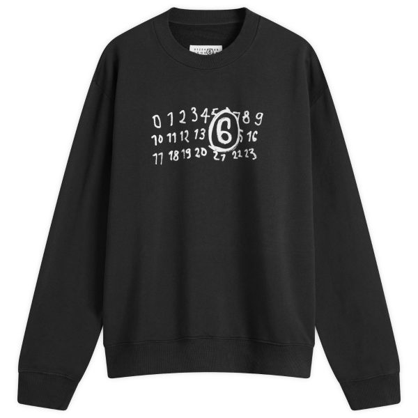 MM6 Maison Margiela Glow in the Dark Number Logo Sweat