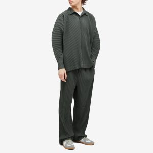 Homme Plissé Issey Miyake Pleated Long Sleeve Polo