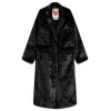 Fiorucci Black Faux Fur Coat