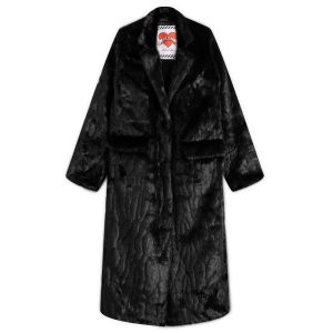 Fiorucci Black Faux Fur Coat