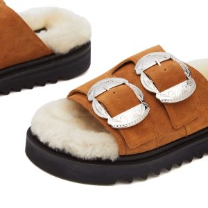 Toga Pulla Fluffy Buckle Sandals