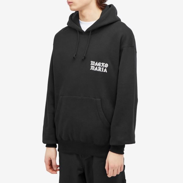 Wacko Maria Embroidered Gothic Logo Hoodie