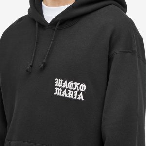 Wacko Maria Embroidered Gothic Logo Hoodie