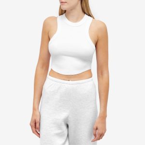 Joah Brown Body Ribbed Tank Crop Top