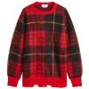 Alexander McQueen Brushed Mohair Tartan Jumper