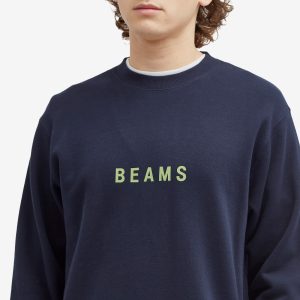 BEAMS Logo Crew Sweatshirt