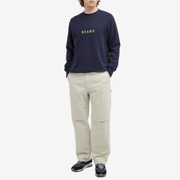 BEAMS Logo Crew Sweatshirt