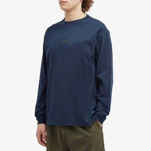 BEAMS Mini Logo Long Sleeve T-Shirt