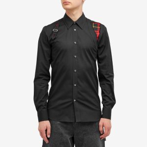 Alexander McQueen Distressed Tartan Harness Shirt