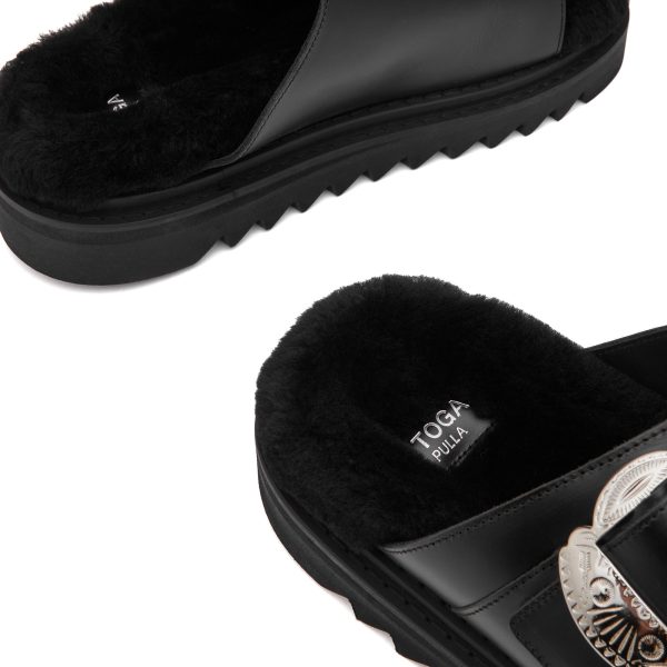 Toga Pulla Fluffy Buckle Sandals