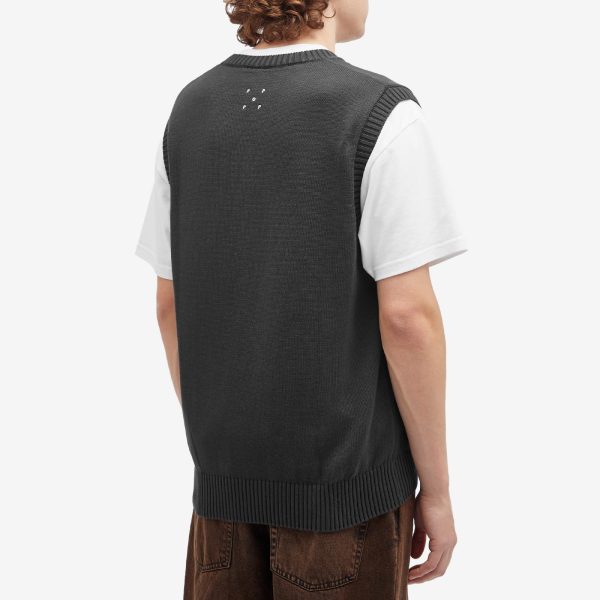 Pop Trading Company Arch Logo Knit Vest