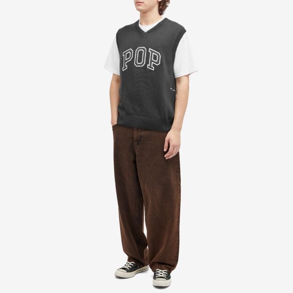 Pop Trading Company Arch Logo Knit Vest