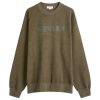 Alexander McQueen Vintage Stonewash Logo Crew Sweatshirt