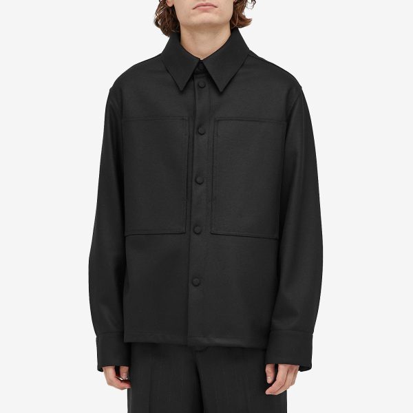 Jil Sander Melton Wool Overshirt